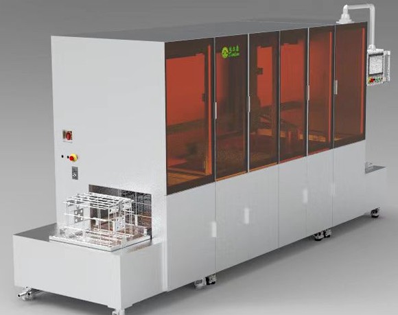 超声波篮筐自动清洗机-直线型解决方案